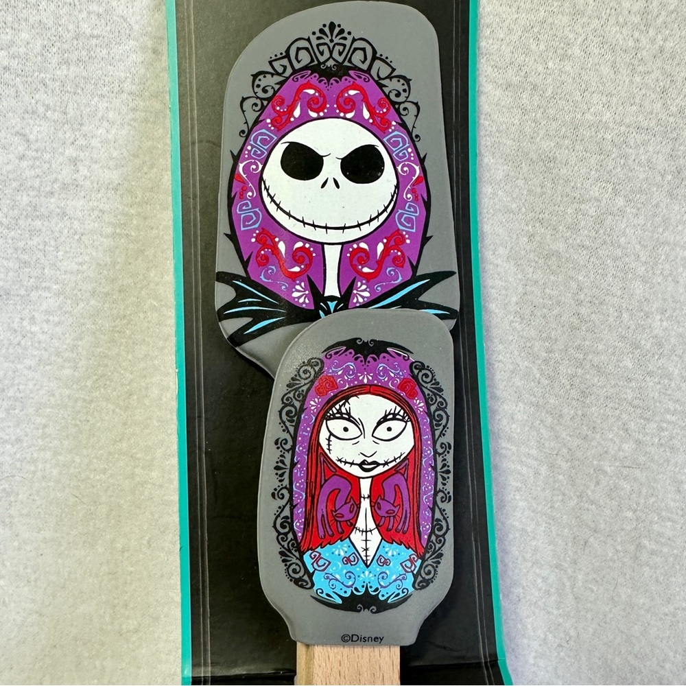 Disney Nightmare Before Christmas Silicone Spatulas 2 Pack Jack Sally New